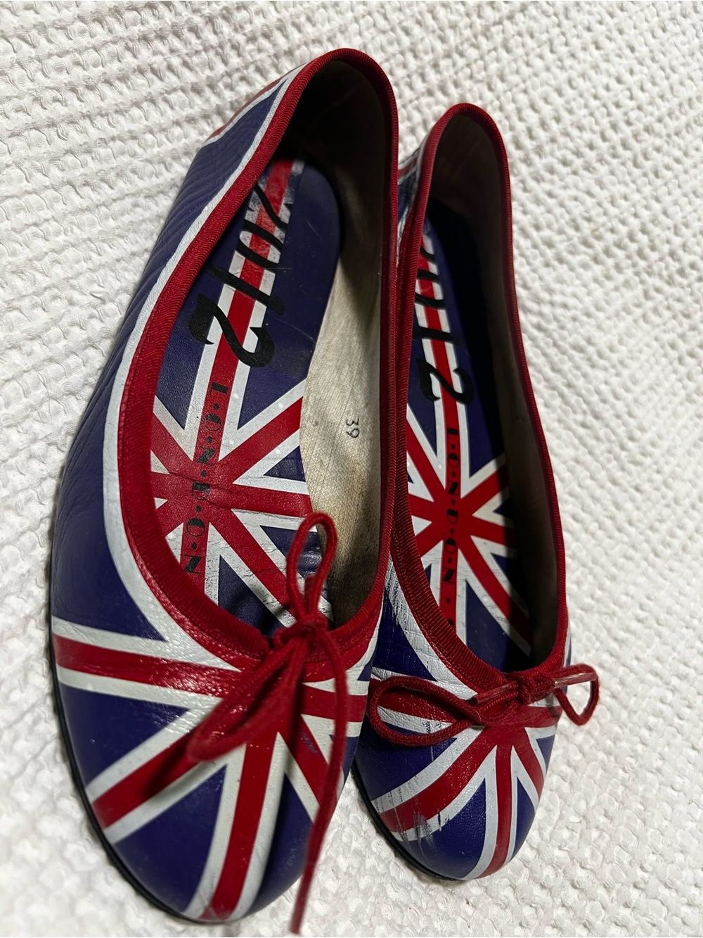 French Sole 2012 Limited Edition London Olympics Union Jack Ballet Flats - Picture 2 of 6